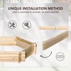 Maggift Wooden Raised Garden Bed, Hexagon Screwless Planters for Outdoor Plants, Vegetables, Natural, 25.25"*7.75"*5" - 2 of 4