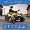 2 Seater Ride On Car, 24V Licensed Can-Am Electric ATV Car for Kids, 4 Wheeler Electric Toy Car with Bluetooth, Led, 5 Mph Max Speed, Yellow - 4 of 4