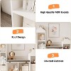 Children Bookcase with Reading Nook 6-Cubby Toy Storage Organizer Seat Cushion Width Kids Bookshelf Wooden Storage Bench - 4 of 4