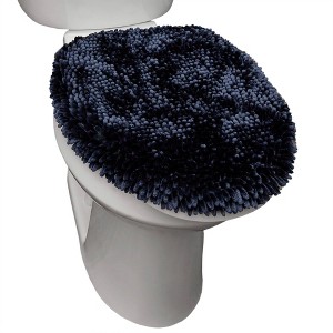 19.6"x18.5" Spa Step Toilet Cover Blue - SoHome: Polyester, Machine Washable, Non-Slip Backing, TESTEX Certified - 1 of 3