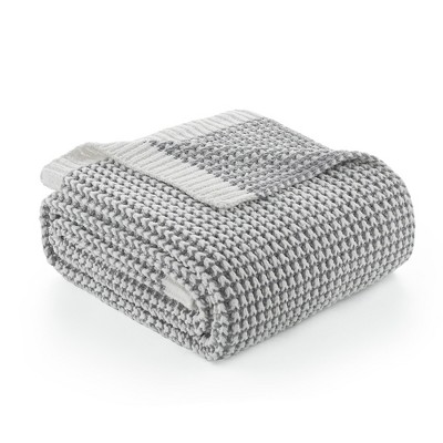 Amelie Home Reversible Chenille Knit Throw Blanket – Soft, Lightweight & Cozy