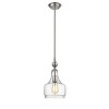 Chloe Lighting Layla Transitional 1 Light Brushed Nickel Ceiling Mini Pendant 8" Wide - 2 of 4