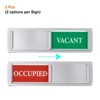 Unique Bargains Acrylic Magnetic Adhesive Decor Home Business Vacant/Occupied Sign 2 Pcs - 3 of 4