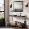 40" Console Table, 2-Tier Farmhouse Narrow Entryway Table , Sofa Table, Console Tables for Entryway - 4 of 4