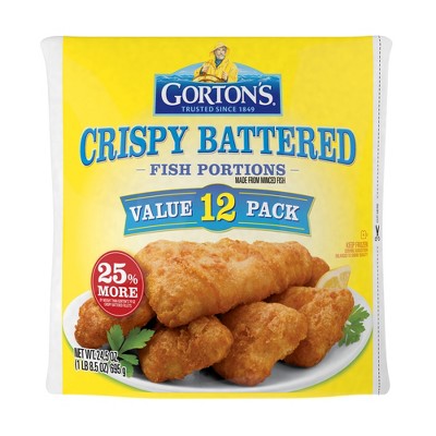 Gorton's Crispy Battered Fish Portions - Frozen - 24.5oz/12ct