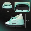 VisioGear Toddler Bumper Car Ride on Toy for Kids 1.5-5 Years Old, Baby Bumper Car, 360 Degree, Green, 26.2"*25.4"*15.4" - 3 of 4