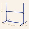 Dog Agility Equipment Set with 8 Adjustable Bar Jumps,Portable Agility Course for Dogs with Carrying Bag,Indoor Outdoor Training Kit-LAOTIES - 3 of 4