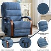 ChicFurnit Living Room Chair Arm Accent Chair Power Lift Recliner with Massage Heat Dual Motor Armrests Elder Chair for Living Room, Gray/Blue/Brown - 2 of 4