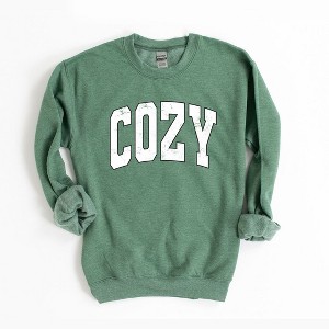 Simply Sage Market Women's Graphic Sweatshirt Cozy Worn Varsity - 1 of 4