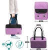 PetAmi Dog Purse Carrier, Airline Approved Soft Sided Pet Carrying Bag Pockets, Ventilated Puppy Cat Travel Carry Tote, Fleece Bed - 2 of 4