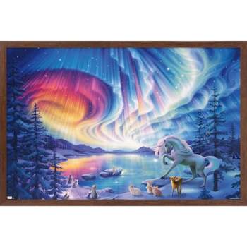 Trends International Space - Borealis Framed Wall Poster Prints