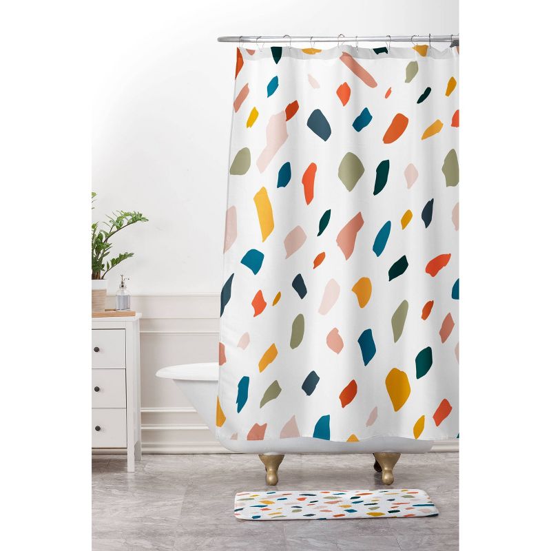 83 Oranges Terrazzo Love Shower Curtain - Deny Designs, 4 of 7