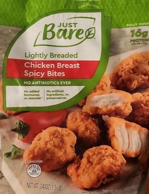 Lightly Breaded Spicy Chicken Breast Fillets - Just Bare Foods