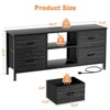 Gikpal Dresser TV Stand for 50 inch TV, Wide Dressers & Chests of Drawers with Charging Station & 4 PU Drawers Storage, Console Sofa Table for Bedroom - 2 of 4