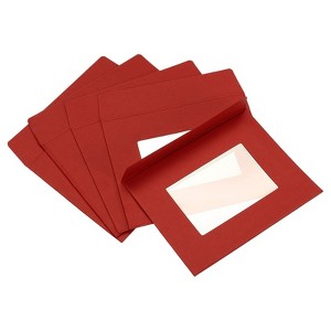 Unique Bargains Mailing Statement Photos Catalogs Full Face Window Clear Double Sided Envelopes - 1 of 4