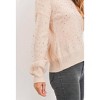 Women's Rhinestone Sheer Overlay Sweater - Sweet Rain - 4 of 4