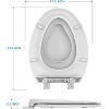 Toddler Potty Training Seat Built-In, Quiet-Close Lid, Safe PP Material, Easy Installation & Release with Hardware - 2 of 4