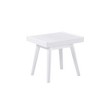 NicBex Farmhouse Bench,Ottoman with Solid Wood Frame for Living Room,Entryway,White - 4 of 4