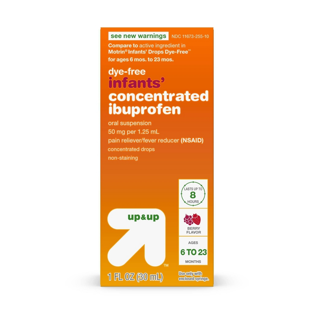 Infants&#39; Concentrated Ibuprofen (NSAID) Oral Suspension Pain &#38; Fever Reducer Liquid - Berry - 1 fl oz - up &#38; up&#8482;