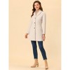 INSPIRE CHIC Women's Single Breasted Notched Lapel Long Winter Coats - 3 of 4