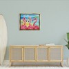 Stupell Industries Flamingo Girlfriends Tropical Coast Black Floater Framed Canvas Wall Art - 2 of 4