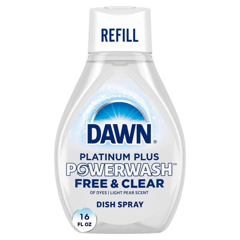 Dawn Platinum Powerwash Spray Refill - Free & Clear - 16 fl oz