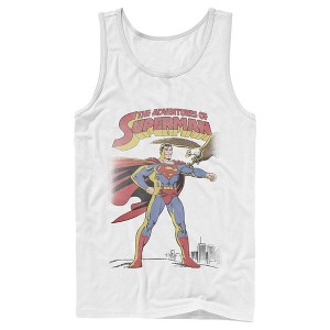 Men's Superman Patriotic Adventures Tank Top - 1 of 4
