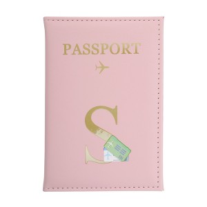 Unique Bargains Durable Letter Pattern Passport Holder 1 Pc - 1 of 4