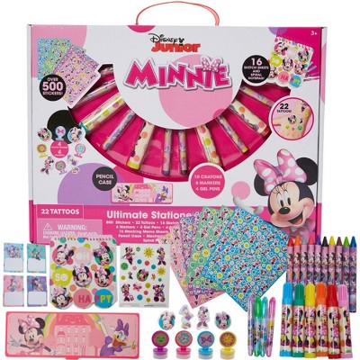 Disney Minnie Mouse Creativity Fun Kids Art Set for Coloring, Painting, and Crafts