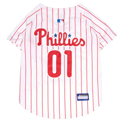MLB Philadelphia Phillies Pets First Pet Baseball Jersey - White XL