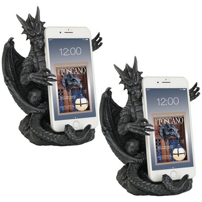 Design Toscano Versilius The Dragon Statue Medieval Cell Phone Holder ...