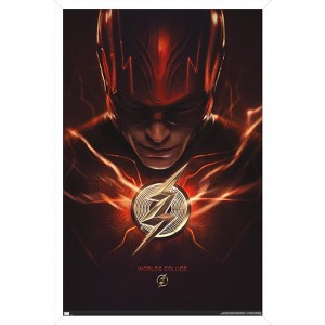 Trends International DC Comics Movie The Flash - The Flash One Sheet Framed Wall Poster Prints - 1 of 4