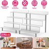 NewHome "2-Pack 4-Tiered Acrylic Display Shelf Riser Stand for Action Figures, Collectibles, Desserts & More" White - 3 of 4