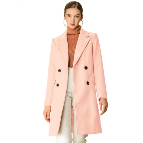 Light pink double-face coat