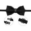 INSPIRE CHIC Men's Diamond Pre-tied Adjustable Neck Tie Fashion Bow Tie for Wedding Party Business - 2 of 4