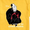 Men's - Disney Villains - Cruella De Vil Love Unfasionable Short Sleeve Graphic T-Shirt - 2 of 4