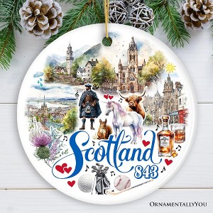 Enchanting Scotland Christmas Ornament, Celtic Culture and Heritage Edinburgh Souvenir and Gift| OrnamentallyYou - 1 of 4