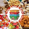 12 Pcs Christmas Paper Snack Trays, Santa Elk Snowman Pattern Disposable Food Bowls for Holiday Party Theater Popcorn Candy - 3 of 4