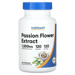 Nutricost Passion Flower Extract, 1,500 mg, 120 Capsules - 1 of 2