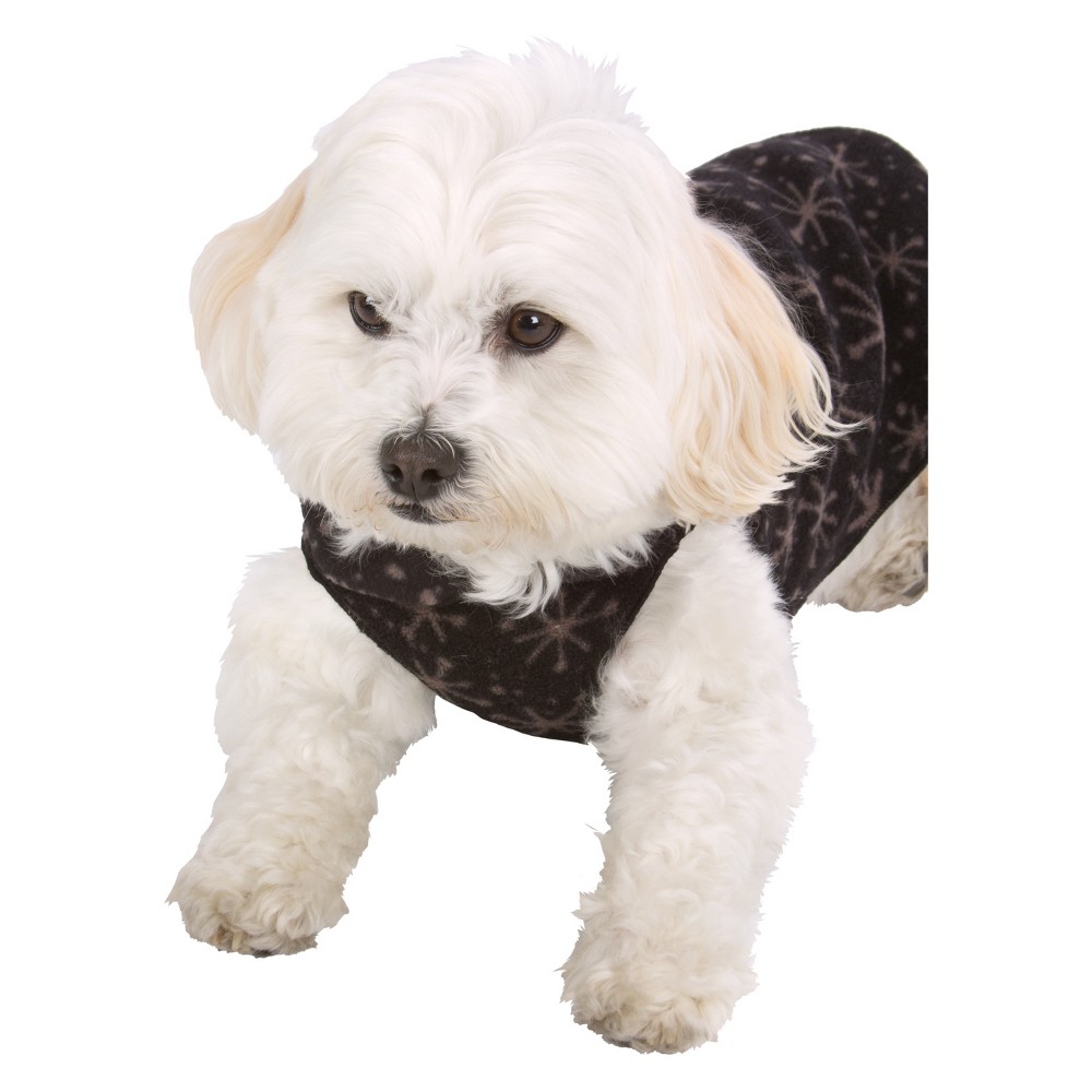  Ultra Paws Double Layer Dog Apparel - Black -Large