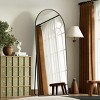 Beautyolove 76"x34" Arched Full Length Mirror Free Standing Hanging Mounted Mirror Aluminum Frame, Black - 4 of 4