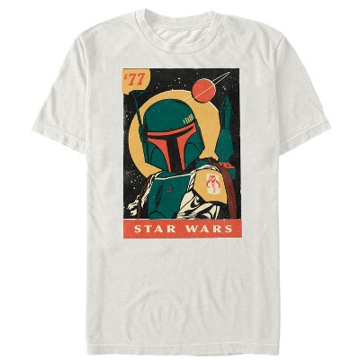 Men's Star Wars: A New Hope Boba Fett Watercolor Portrait T-Shirt - Light  Blue - 2X Large