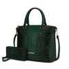 MKF Collection Liora Women's Croc Embossed Tote & Wallet Set Functional by Mia K - 2 of 4