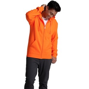 Fruit Of The Loom Mens Eversoft Fleece Extended Sizes Full Zip Hoodie - 1 of 2