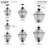 Livex Lighting Westover 3 - Light Lantern in  Black - 3 of 4