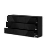 FUFU&GAGA Black Textured 9 - Drawer Dresser - Geometric Pattern Storage Chest for Bedroom/Living Room - 4 of 4
