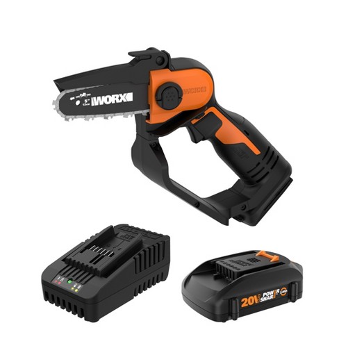 Worx Wg322 20v Power Share 10 Cordless Chainsaw With Auto-tension : Target