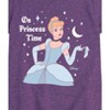 Girls' - Disney Princess - Cinderella On Princess Time Fitted Short Sleeve Graphic T-Shirt - 2 of 4