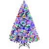 Yaheetech 6Ft/7.5Ft/9Ft Pre-lit Flocked Artificial Christmas Tree - 2 of 4