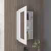 SEVOBAL Bathroom Storage Cabinets Medicine Cabinets 25.7 High with Mirror Door Three Interior Shelves for Bathroom, White, 31.2"*19.3"*3.6" - 2 of 4